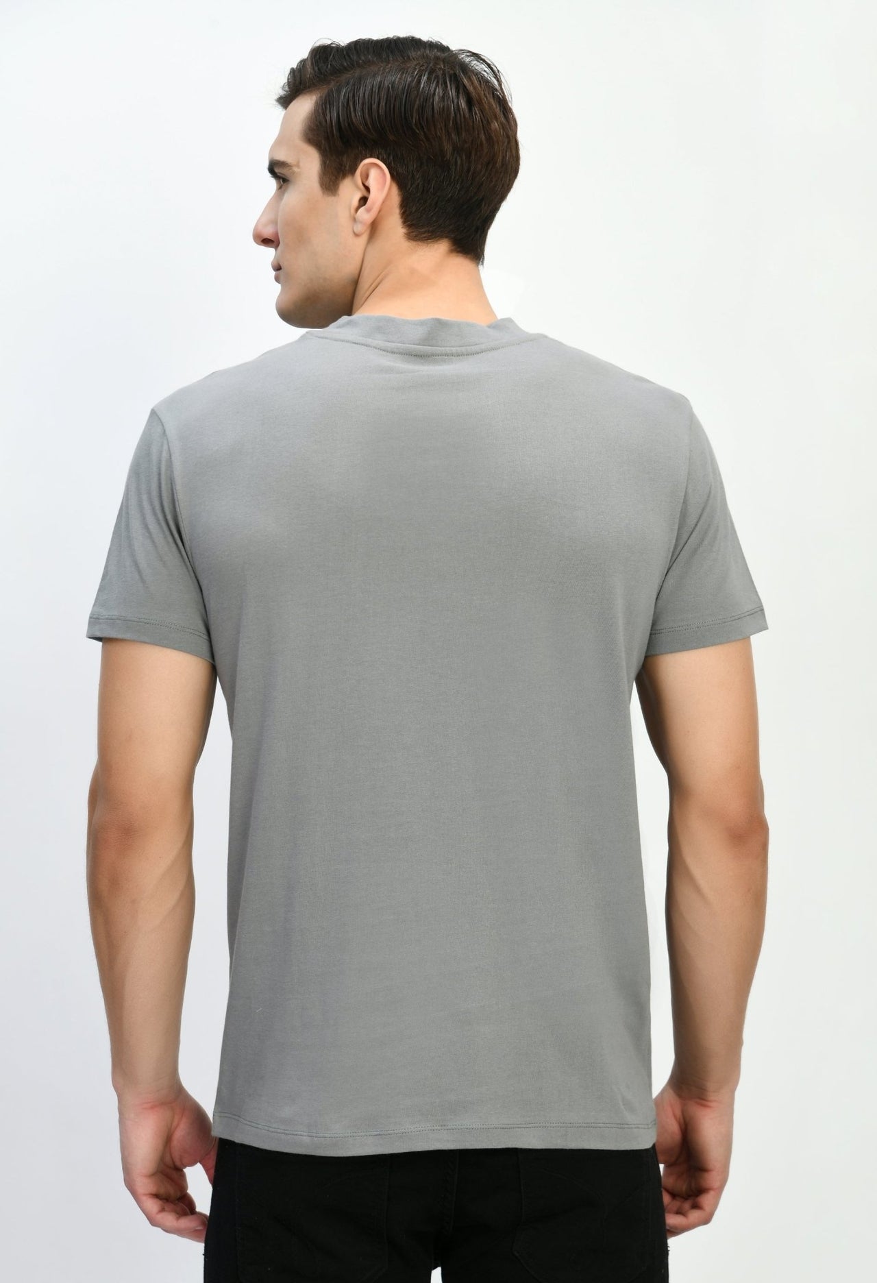 Solid T-Shirt With Pocket - RueCollections