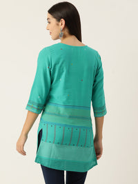 Thumbnail for Striped Pure Cotton Kurti - RueCollections