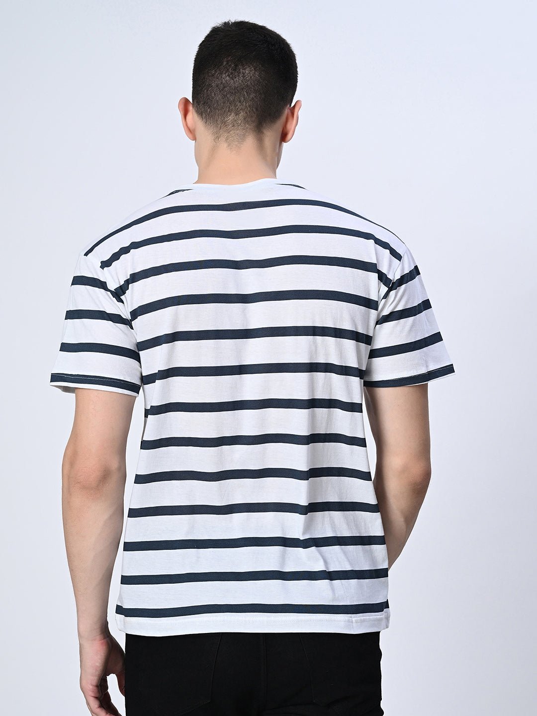 Stripes T-Shirt For Men's - RueCollections