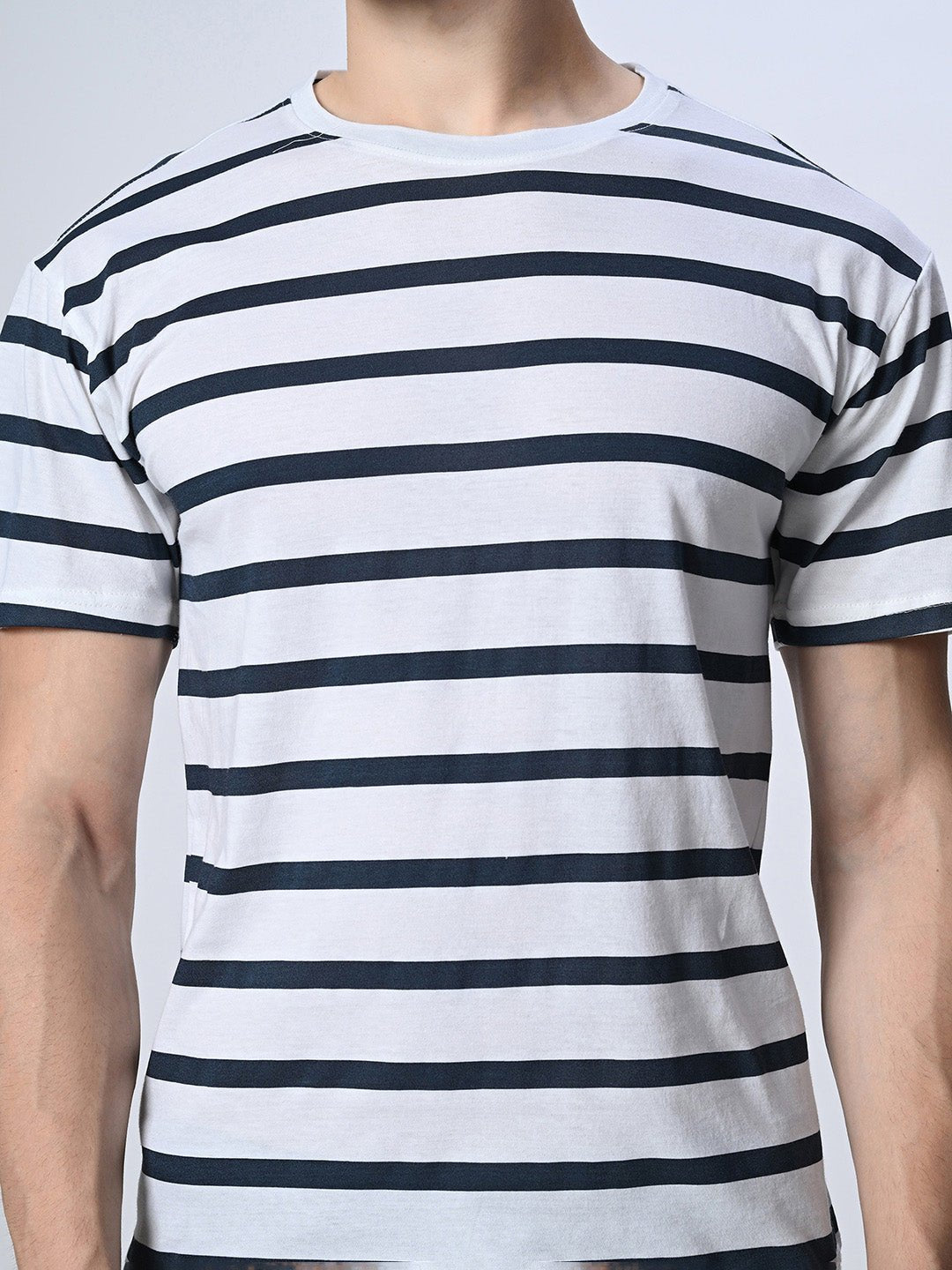 Stripes T-Shirt For Men's - RueCollections