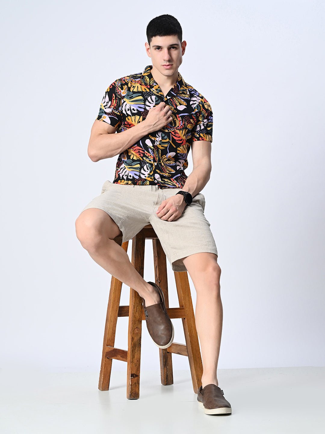 Tropical printed full Sleeves Shirt - RueCollections