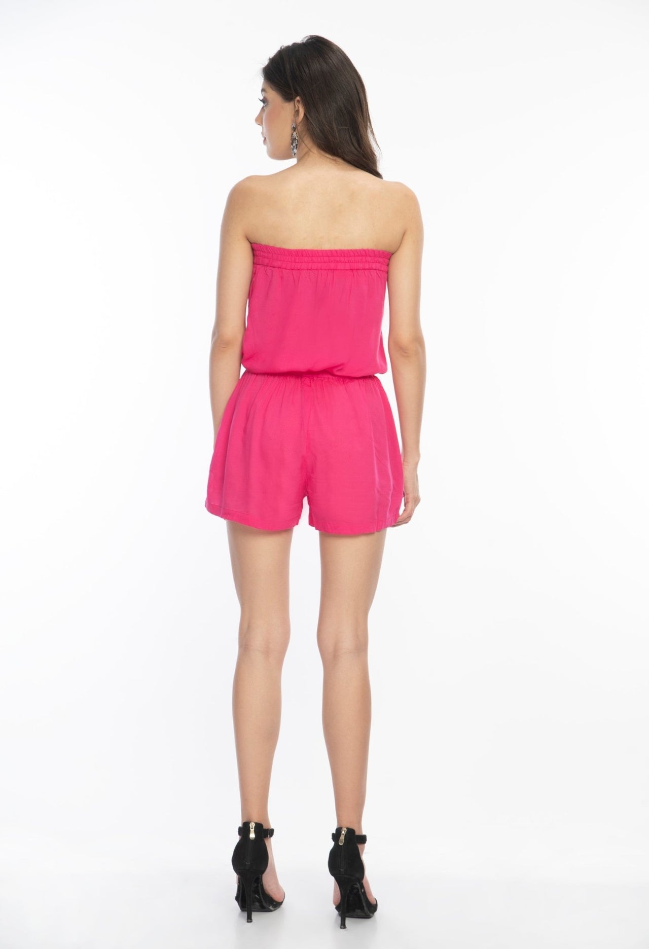 Viscose Pink Playsuit - RueCollections