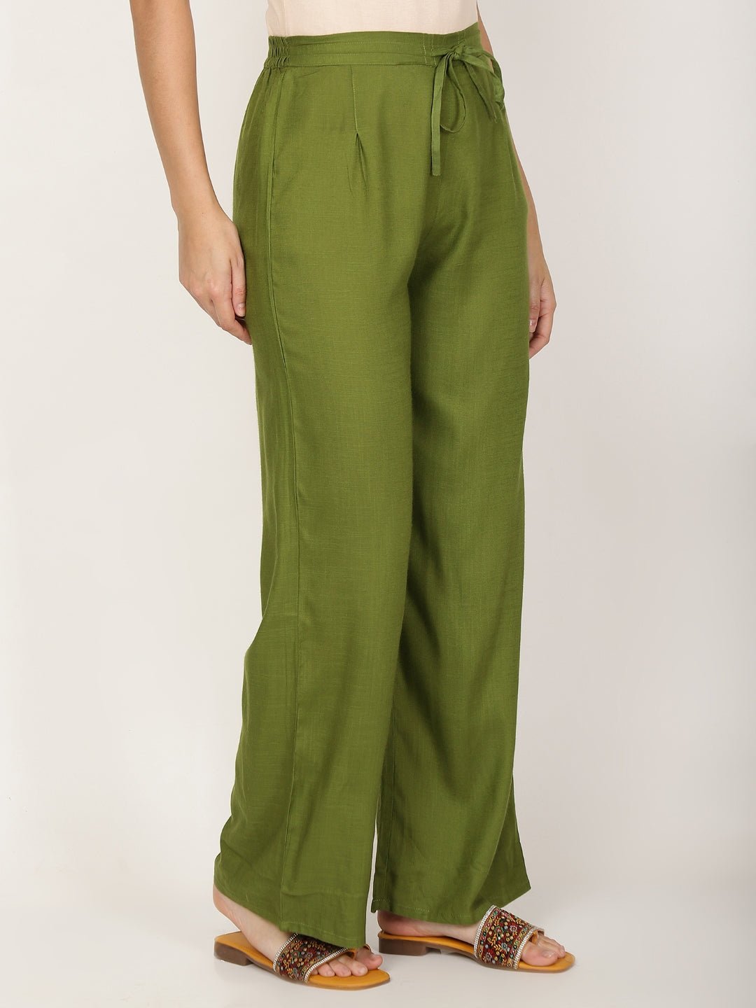 Women Cotton Trousers Pant - RueCollections