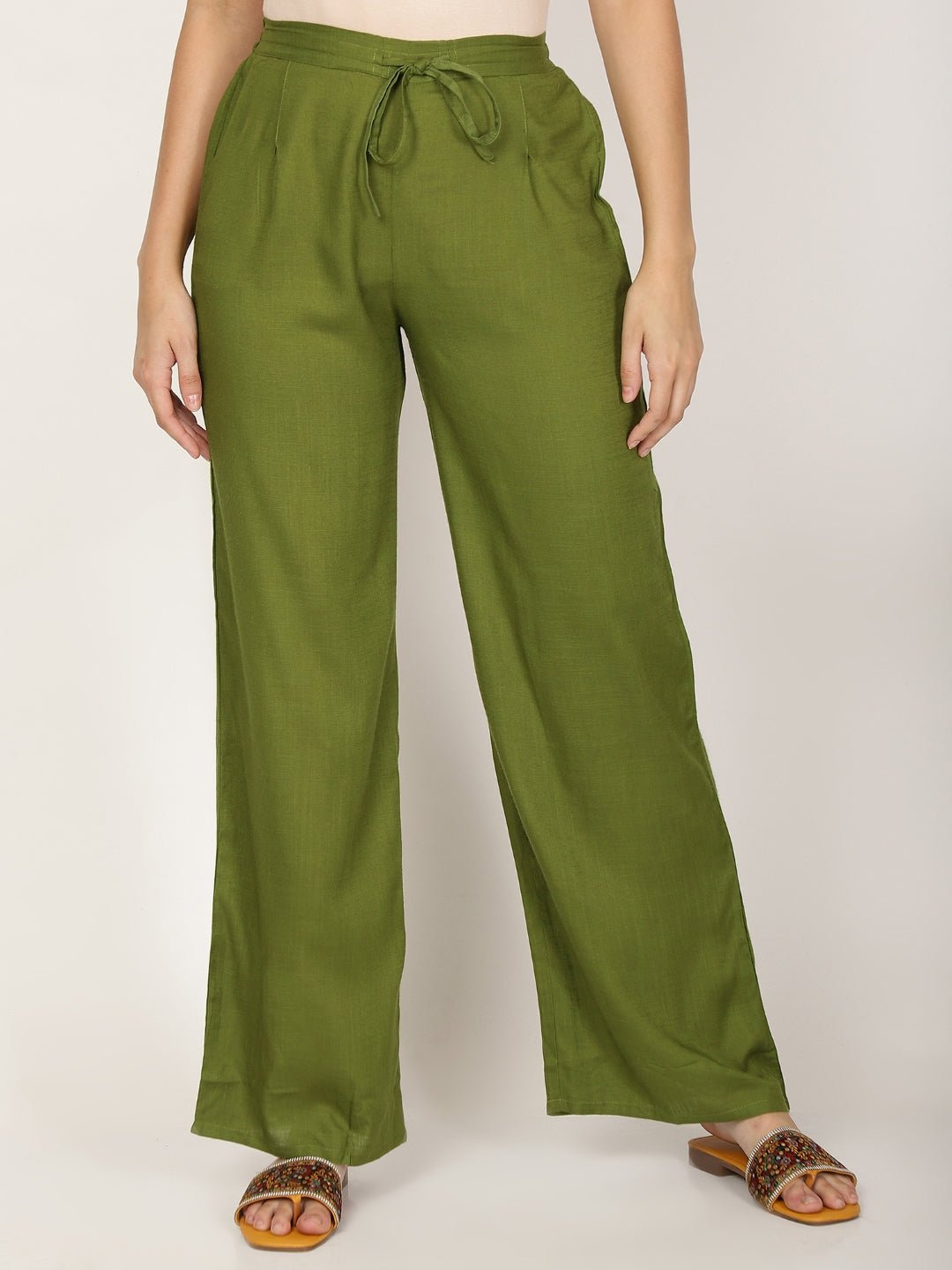 Women Cotton Trousers Pant - RueCollections