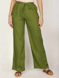 Thumbnail for Women Cotton Trousers Pant - RueCollections