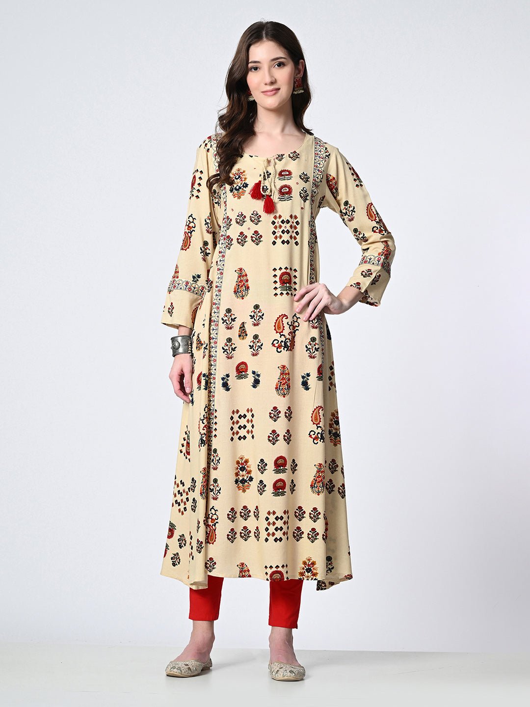 Women embellished Ethnic Motifs Printed Kurta - RueCollections