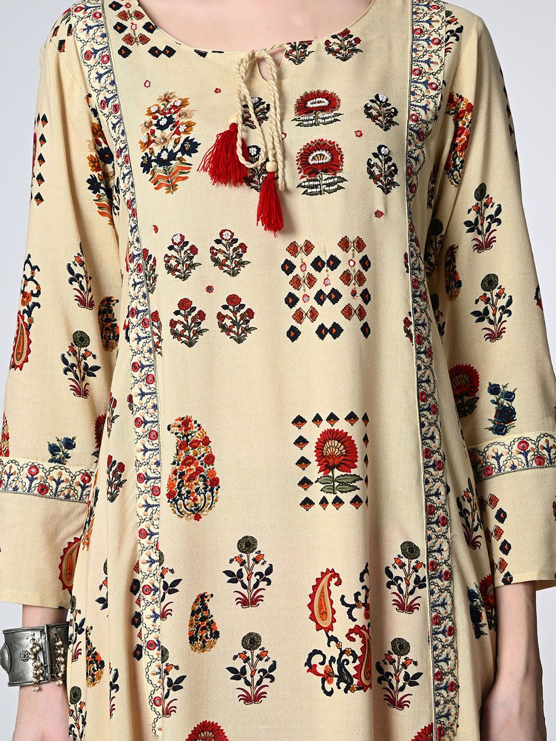 Women embellished Ethnic Motifs Printed Kurta - RueCollections