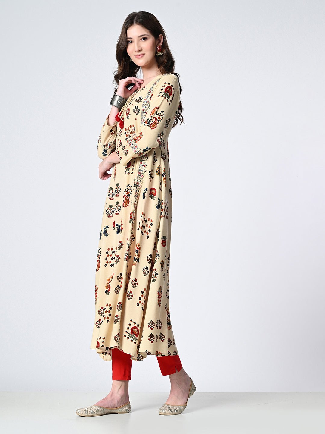 Women embellished Ethnic Motifs Printed Kurta - RueCollections