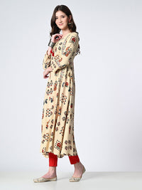 Thumbnail for Women embellished Ethnic Motifs Printed Kurta - RueCollections