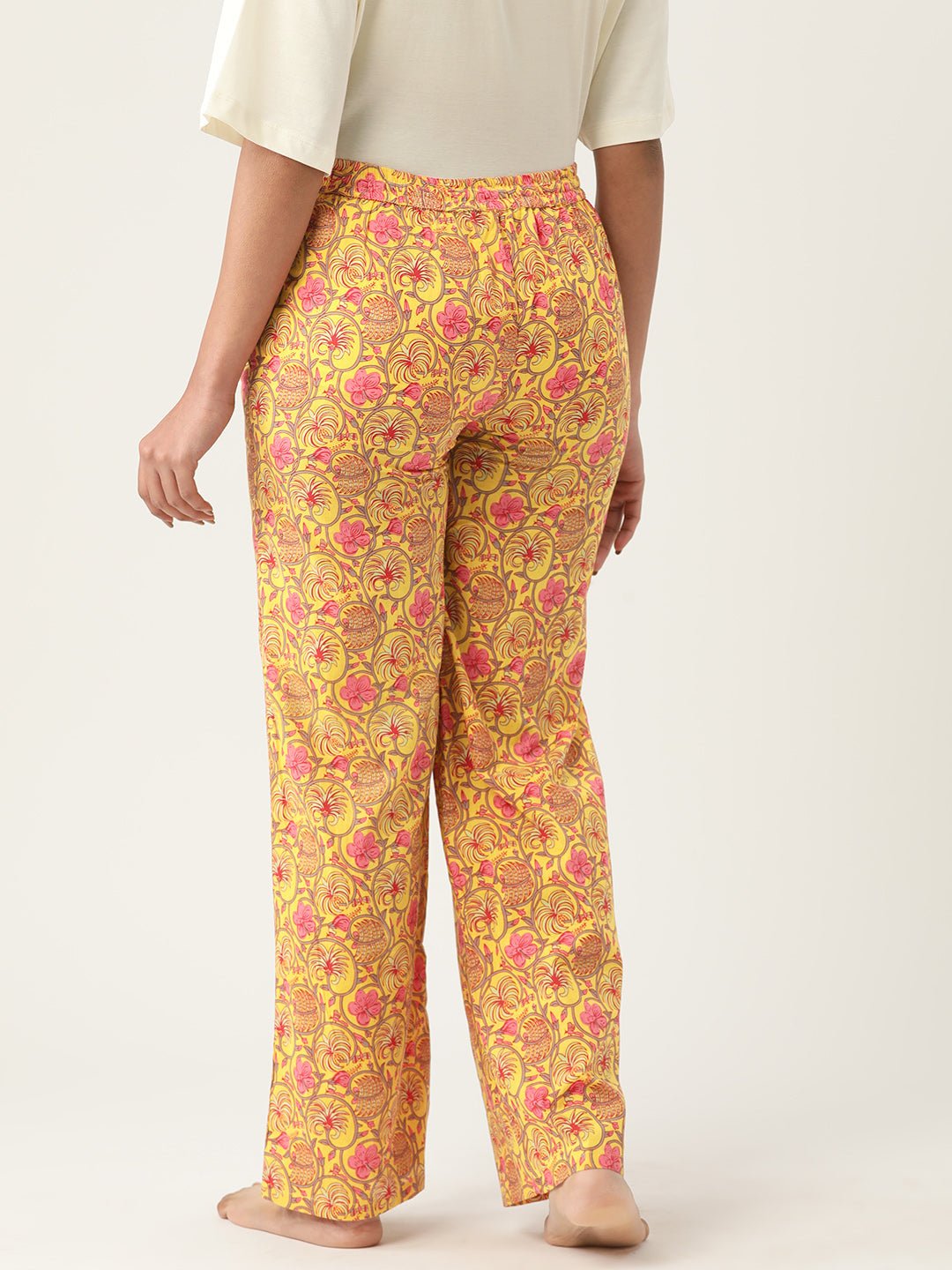 Women Printed Cotton Lounge Pants - RueCollections