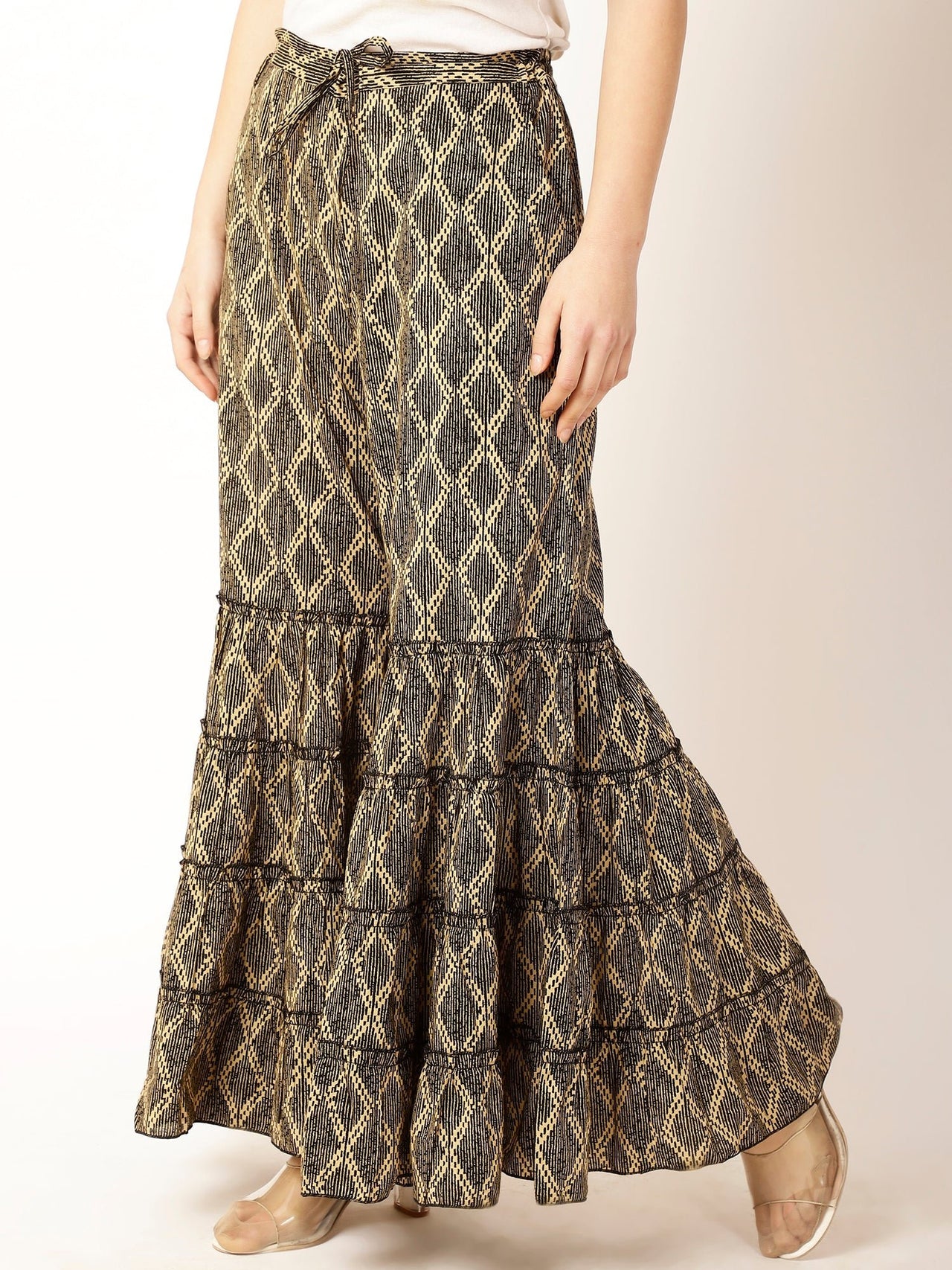 Women Printed Cotton Trouser - RueCollections