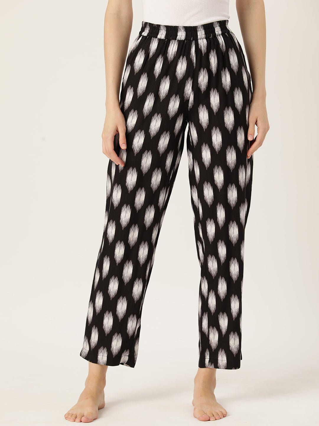 Women Printed Pure Cotton Lounge Pants - RueCollections