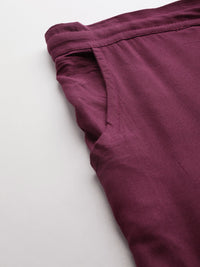 Thumbnail for Women Solid Cotton Lounge Pants - RueCollections