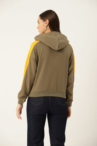 Thumbnail for Women Solid Hooded Pullover Sweatshirt - RueCollections