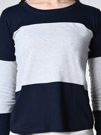 Thumbnail for Women's Color Blocked T-shirt - RueCollections