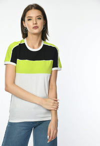 Thumbnail for Women's Color Blocked T-shirt - RueCollections