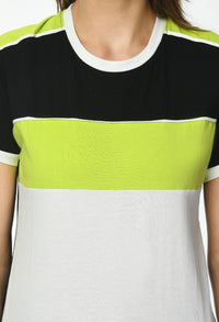 Thumbnail for Women's Color Blocked T-shirt - RueCollections