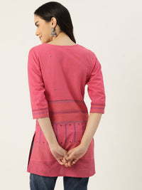 Thumbnail for Woven Design Pure Cotton Kurti - RueCollections