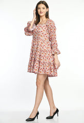 Floral Tiered Dress with ruffled detail