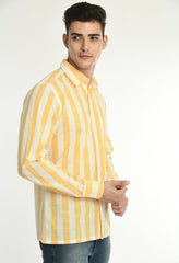Men's Striped Full Sleeves Shirt