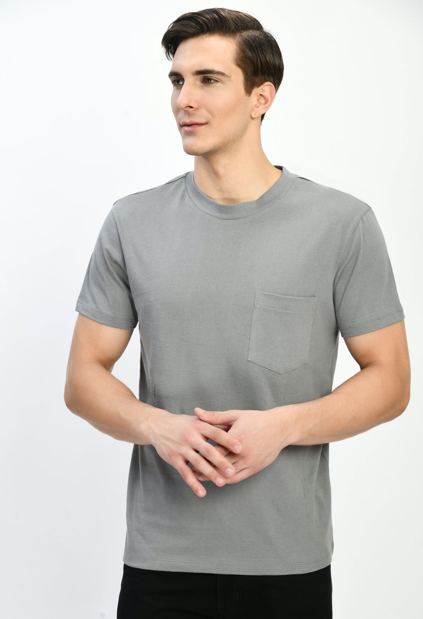 Solid T-Shirt With Pocket