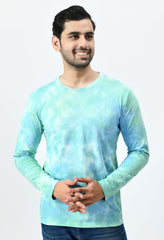 Green & Blue Unisex Tie-Dye T-shirt
