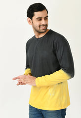 Black & Yellow Unisex Tie-Dye T-shirt