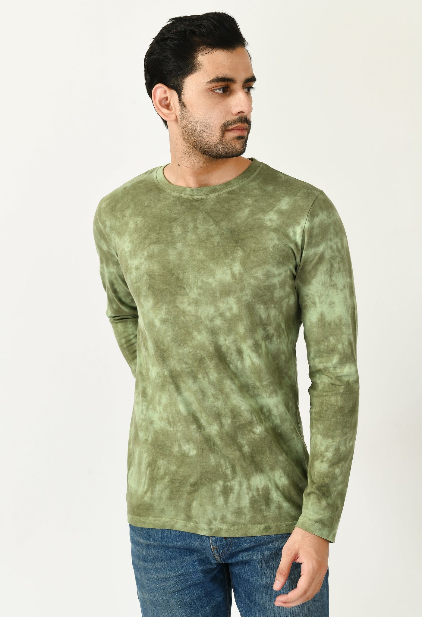Dark Green Unisex Tie-Dye T-shirt