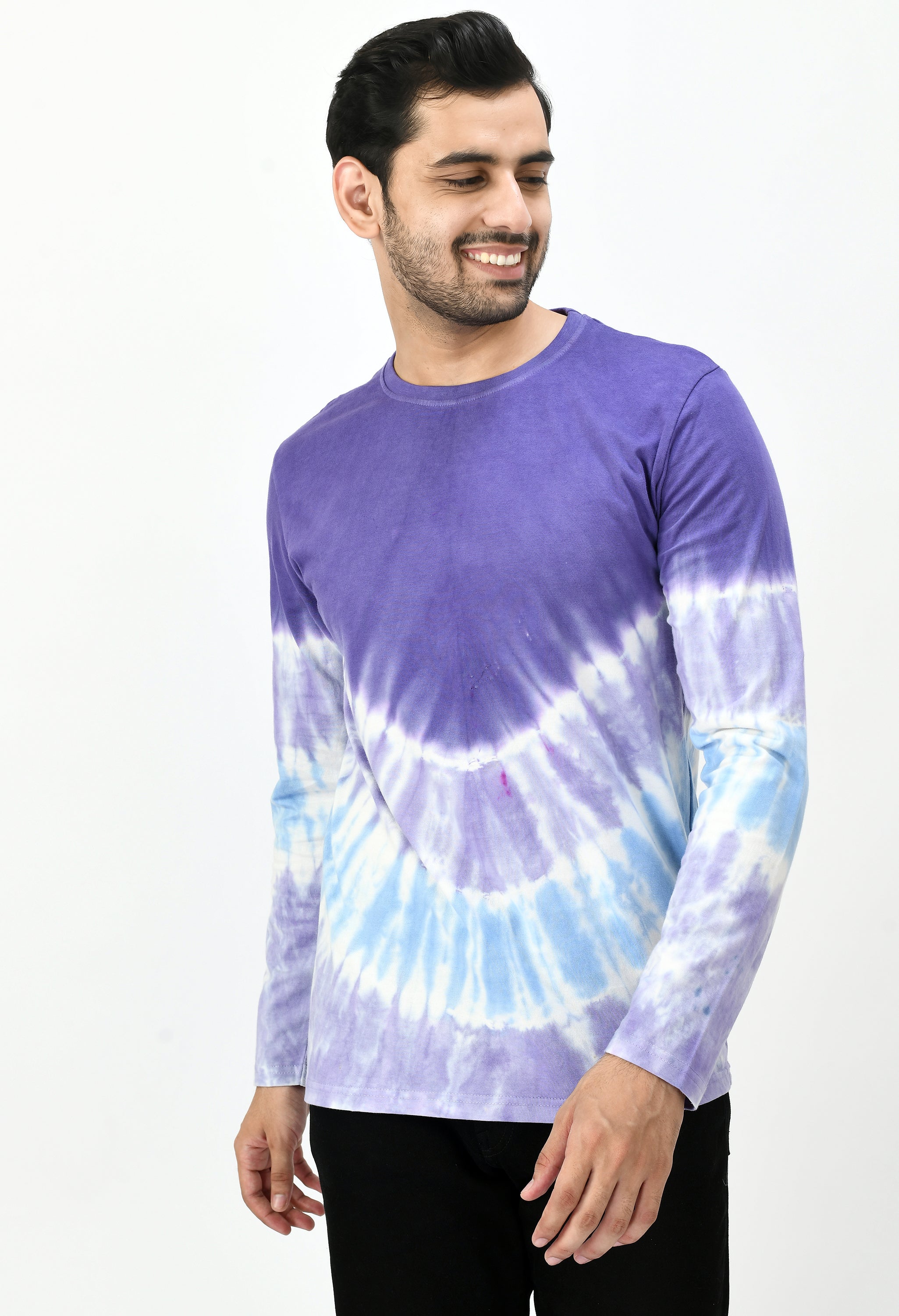 Purple & Blue Unisex Tie-Dye T-shirt