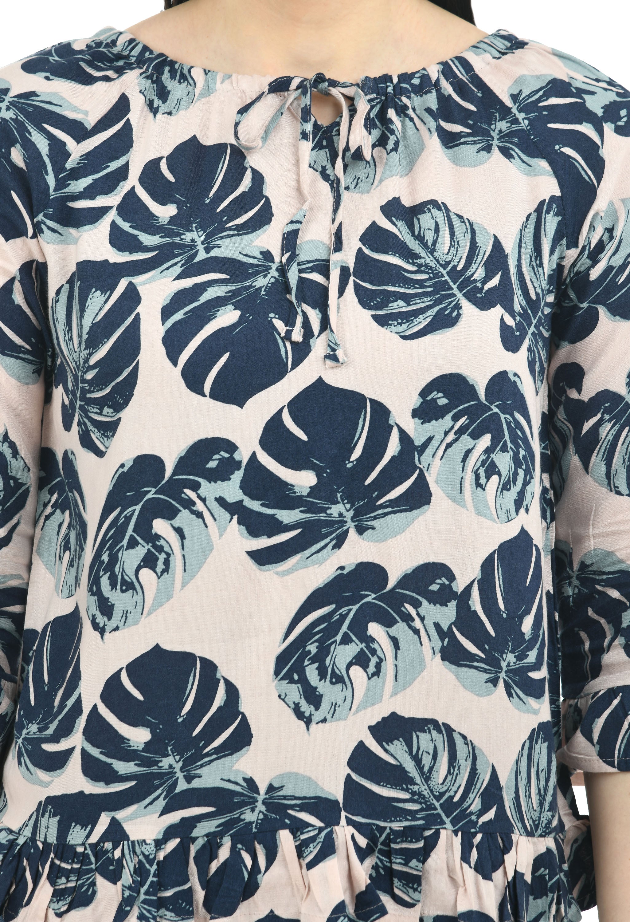 Rue Collection Off Shoulder Tropical Top
